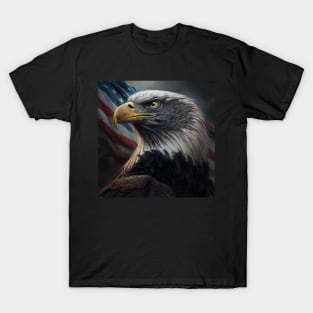 Traditional American Eagle with the Flag T-Shirt